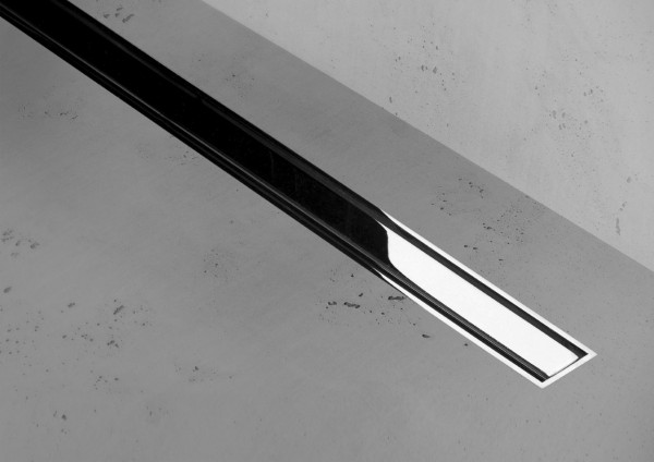 ESS Duschrinne XS Z-1 Poliert 120 cm, abdeckung poliert