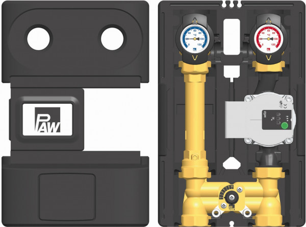 PAW HeatBloC K38 DN 25 4-Wege H-Mischer Wilo Para SC 25/6-43