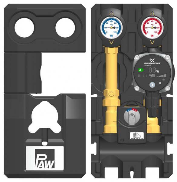PAW HeatBloC K32 DN 20 3-Wege H Mischer Motor SR2 GF ALPHA2.1 15-60