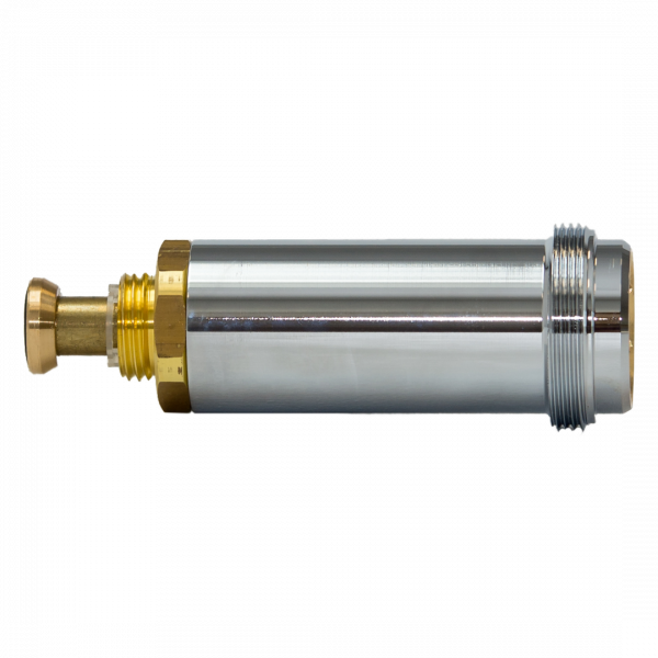 DELTAMESS Mantelrohr 1/2, verlängert um 30 mm, inkl. Wandabdeckrosette, Chrom