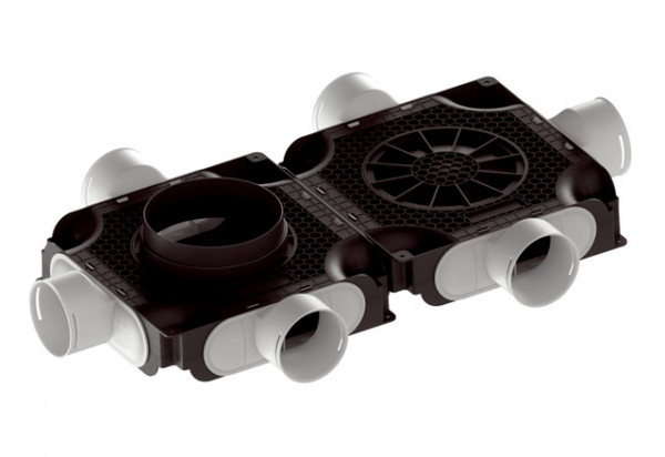 MAICO Luftverteiler doppelt MA-FDV6-90 6 Anschlüsse DN 90