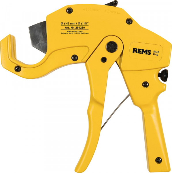 P 42 mit Schnell-RL Rohre d D 42 mm - 1 5/8" Rems