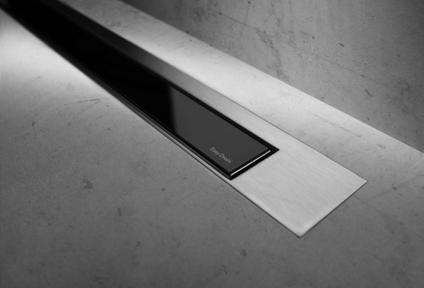 ESS Duschrinne Modulo TAF Design Z-3 Matt, 120 cm, glass schwarz