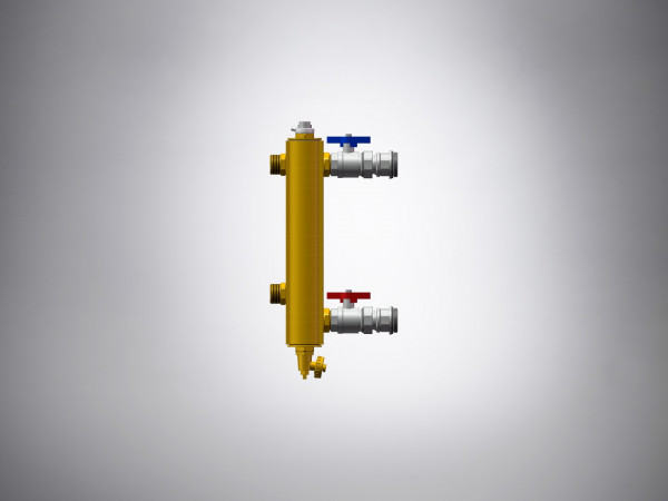 EMPUR Thermoweiche 5/4" mit Kugelhähnen für EMPUR Verteiler HKV-G