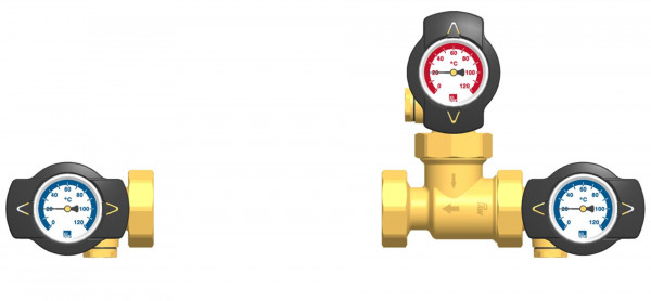 PAW Rücklaufhochhaltung RHT DN 25 Thermisches Ventil 60 C 1" IG