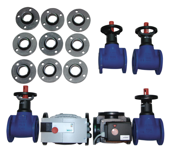 RL-Anhebung DN50 mit Mischer ETA 1-250-E mit Hocheffizienzpumpe