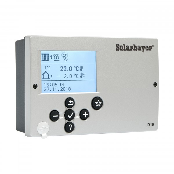 Solarbayer Heizungsregler D10 witterungsgeführt mit digitalem Display