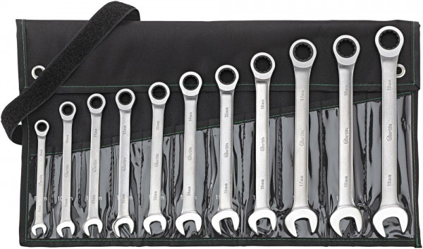 Maulschl.Satz mit Ringr. 11tlg. ger. 8-19mm FORTIS