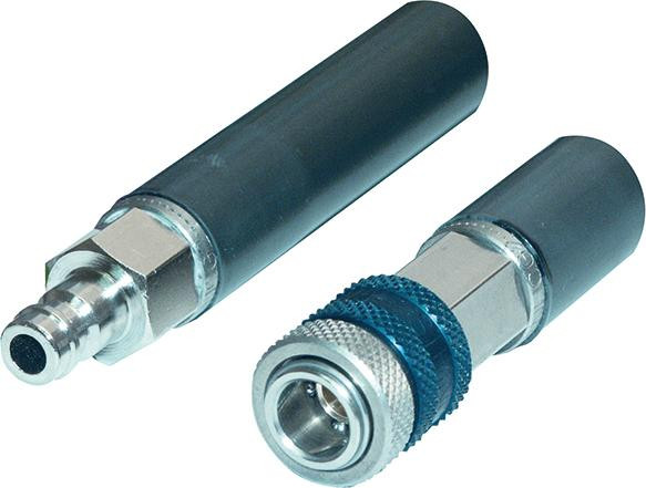 Schubstangenset, 7-tlg. 10m, m. Sicherheitskuppl.