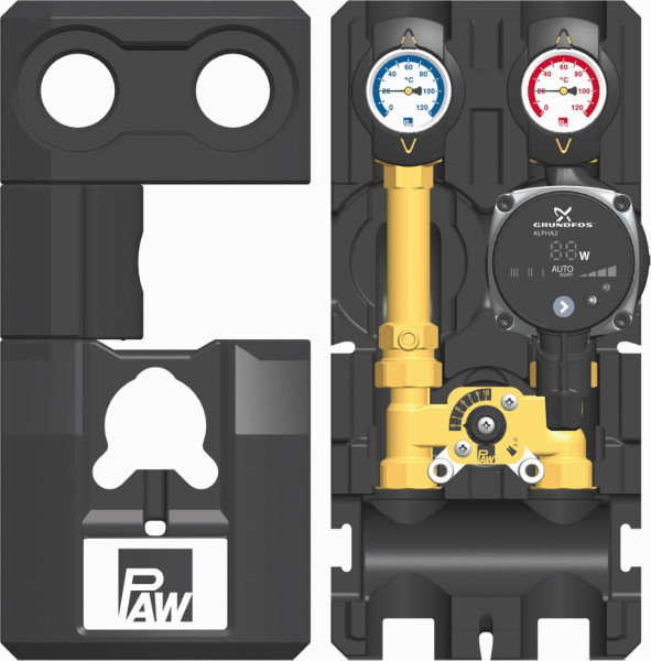 PAW HeatBloC K32 DN 20 3-Wege H Mischer GF ALPHA2.1 15-60