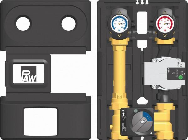PAW HeatBloC K34 DN 25 3-Wege H-Misch m Bypass Motor SR5 Wilo Para SC 25/6-43