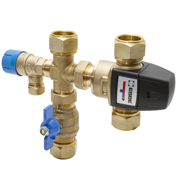 ESBE Ventilblock VMB523 DN25, 9 bar Kvs 3.2, KLF28, mit SV 9 bar