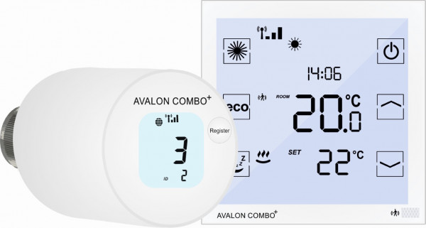blossom-ic Avalon Combo hydr. Abgleich Raumthermostat Heizkörperstell.