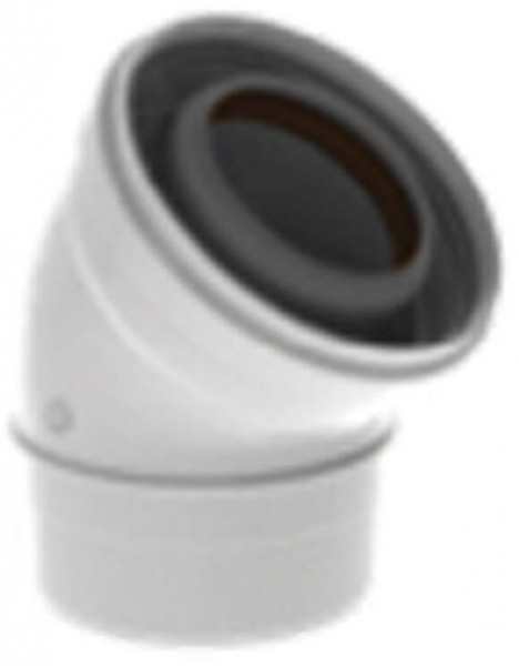 INTERDOMO PP Konzentrischer Bogen DN 100 / 150mm 45 Grad