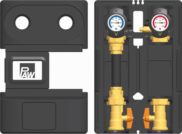 PAW HeatBloC K31 DN 25 WMZ direkt A=125 mm vorbereitet für WMZ-Montage