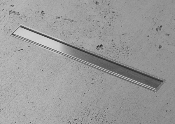 ESS Bodenabläufe Aqua Jewels Linea Xs gebürstet, 20 cm, sperwasserhohe 50