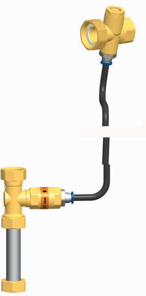 PAW Druckabhängige Warmhaltung Überströmventil 350 mbar Rohrsatz 3/4"