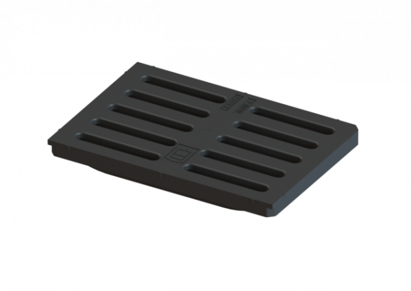 KESSEL Schlitzrost 276x191 mm, aus Kunststoff, schwarz