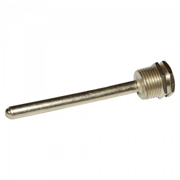 Tauchhülse (75 mm Einbaulänge) verchromt für emaillierte Brauchwasserbehälter