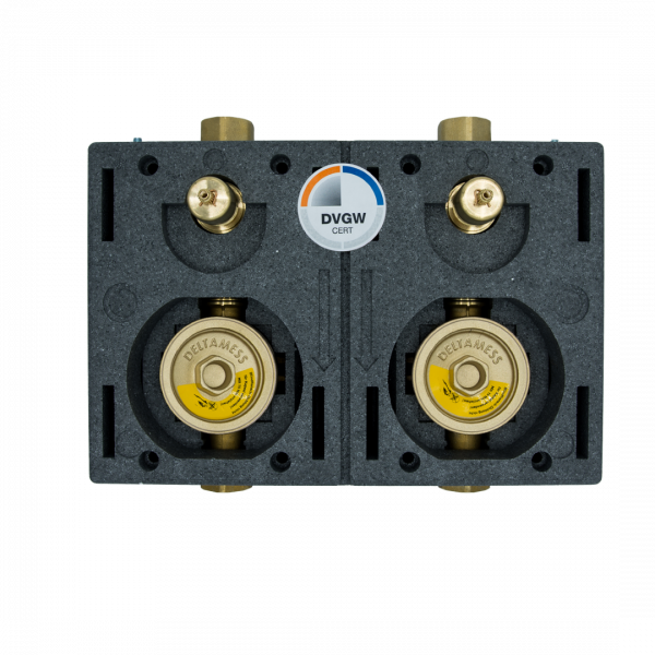 DELTAMESS Miniblock-Duo 3/4IG, Messing Standard