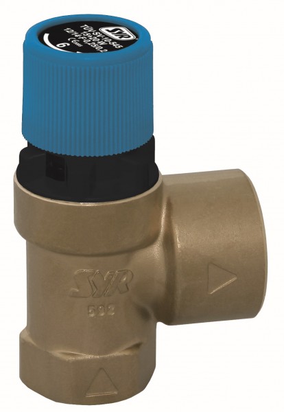 SYR Membran-Sicherheitsventil 2115 DN 20 8bar rohgelb