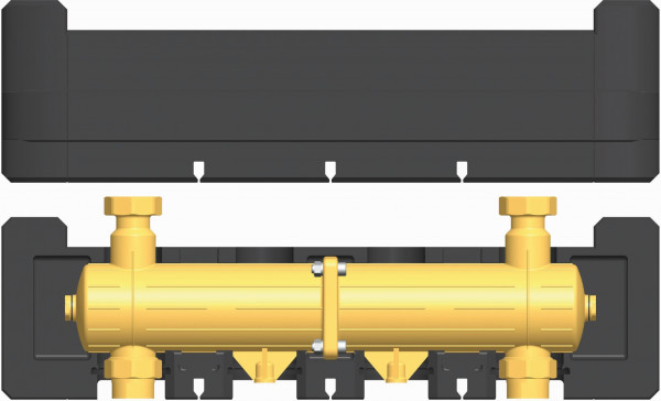 PAW Hydr Weiche DN 25 bis 3500 l/h 11/2" Mutter x 11/2" AG/1" IG EPP ISO