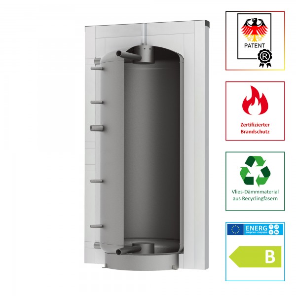 Solarbayer Schichtleit-Pufferspeicher SLS-1500-Plus, patentiertes SLS-System