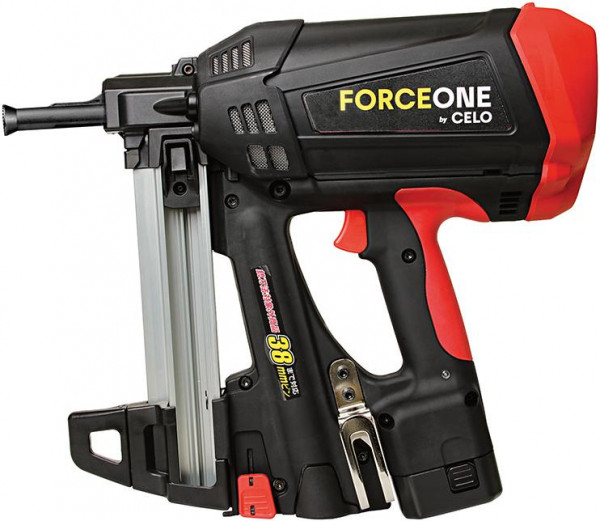 Gasnagler FORCE ONE mit Magazin für 20 Nägelnim Koffer