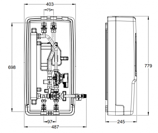 LK Armatur LK 250 Trinkwasserstation 12-28L IG mit Pumpe