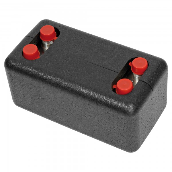 Plattenwärmetauscher 10 x 30 Inkl. Wärmedämmung EPP schwarz