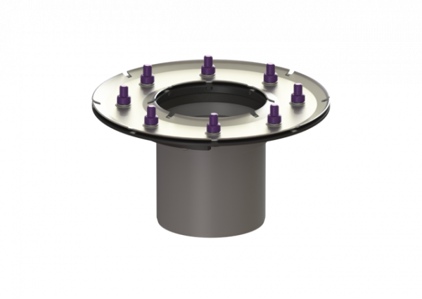 KESSEL Verlängerungsstück H: 147 mm, mit Pressdichtungsflansch