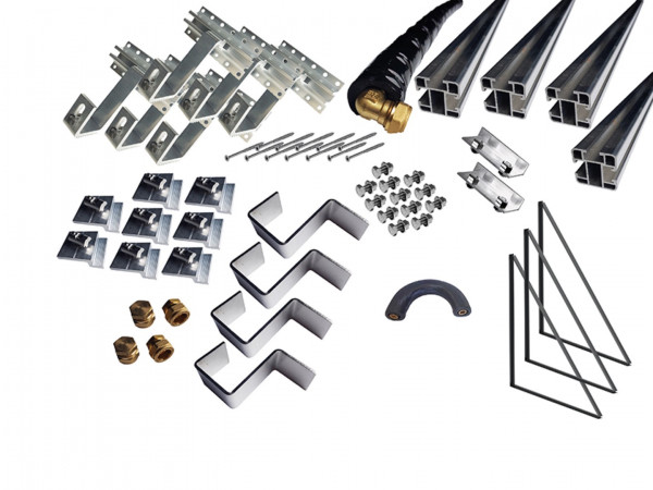 Thermic Energy Montagepaket 2er Grundset für FK253 waagrecht DH 30 Grad
