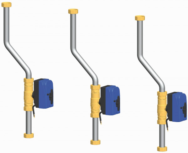 PAW Zub FriwaMidi Kask 3x Rohr Set DN 20 zum Einbau inkl 3x Durchg Vent DN 20 Ve
