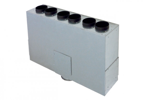 MAICO Luftverteiler aus Blech MF-BV75-125-6 6 Anschlüsse