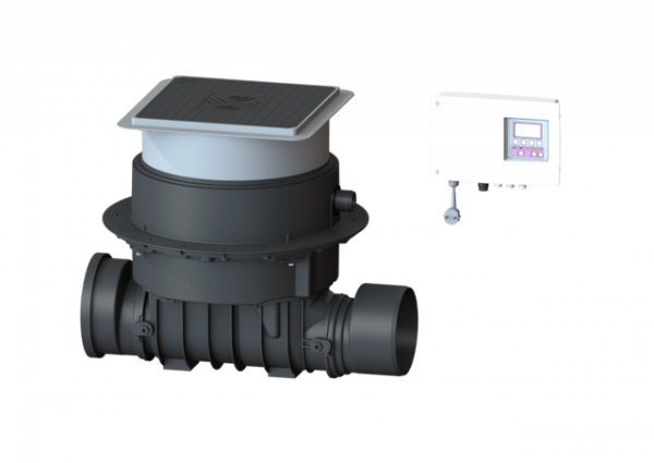 KESSEL Rückstauhebeanlage Ecolift DN 200, Bodenplatte, schwarz