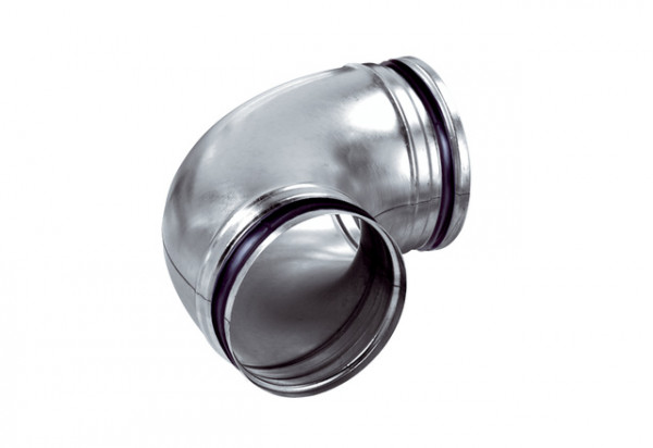 MAICO Bogen, B90-125 gezogen, Rollringdichtung, 90 Grad DN125