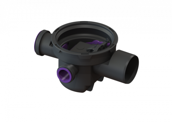 KESSEL Kellerablauf DN 100, 3 Zuläufe, m. Geruchsverschluss