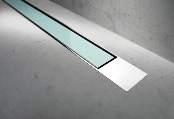 ESS Duschrinne Modulo TAF Design Z-2 Poliert, Glass Grün, 800