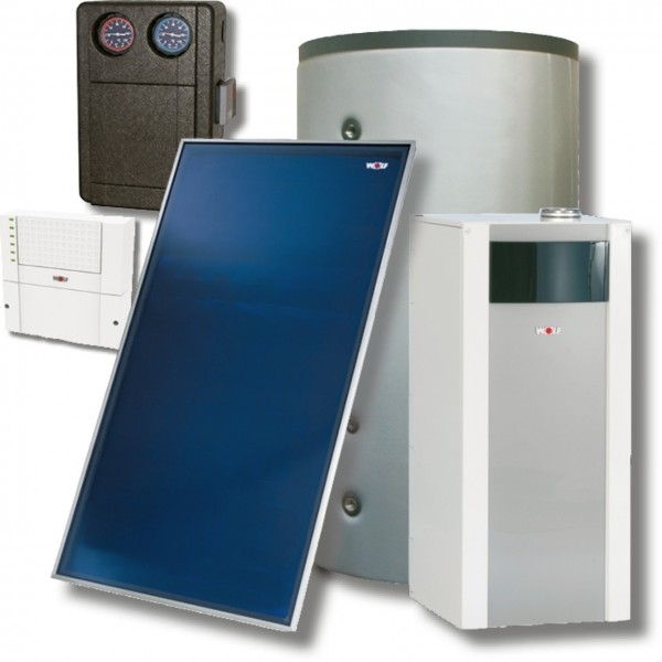 Wolf Sonnenpaket Ölbrennwert COB-2-29 2x Kollektor F3-1, 1 MK, SEM-2-300