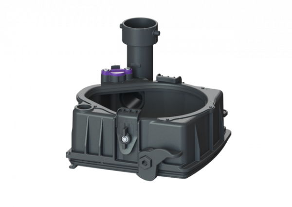 KESSEL Verriegelungsdeckel Comfort Zulaufseite, mit Ablaufanschluss